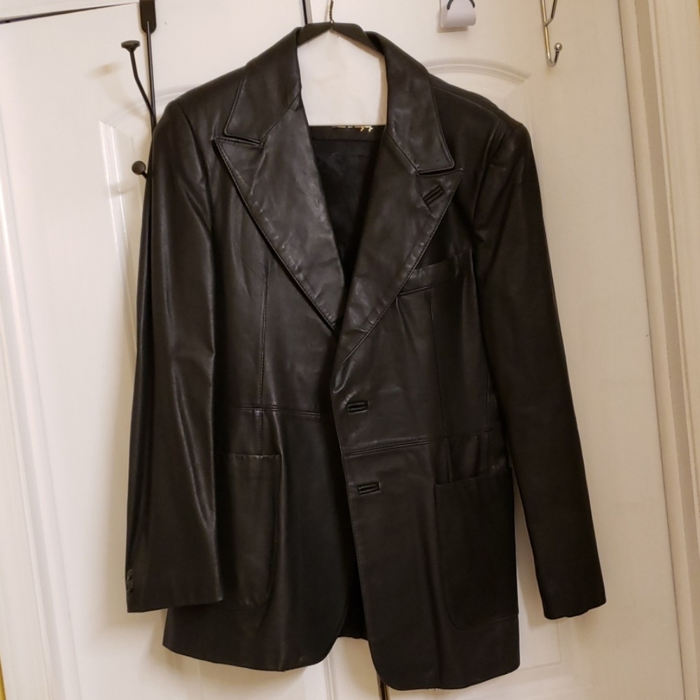 Vintage Lonnigans' Sport- REAL Leather Jacket